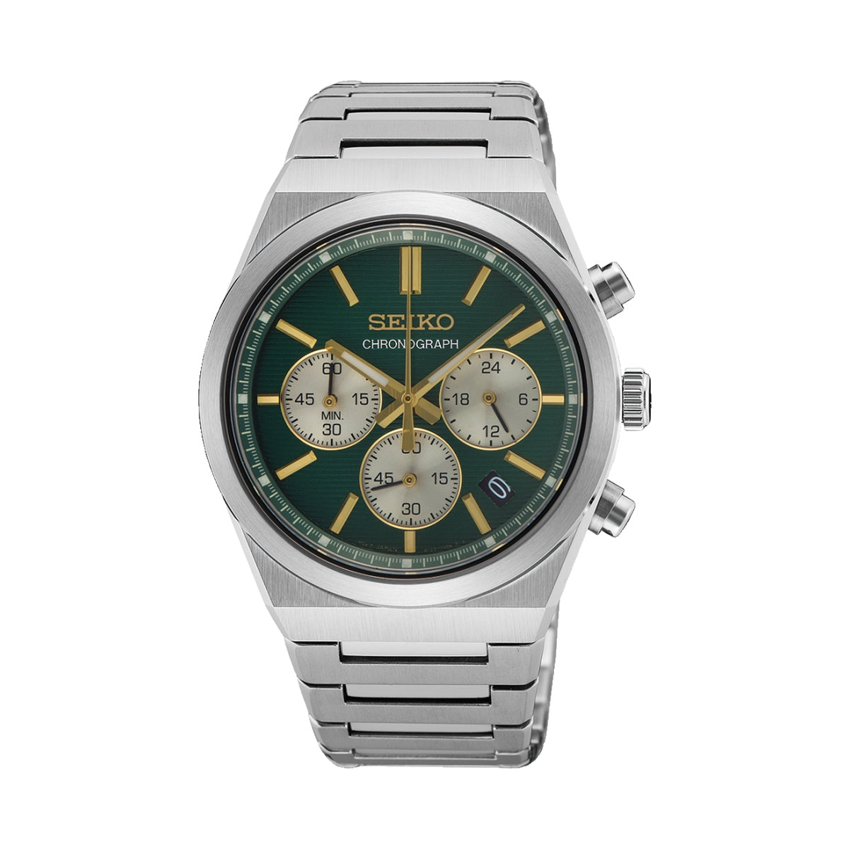 Seiko Chronograph – Verde e Dourado